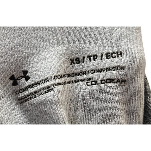 Under Armor Sweatshirt Women's Size XS Gray Compression Cold Gear Turtle Neck - Picture 6 of 7